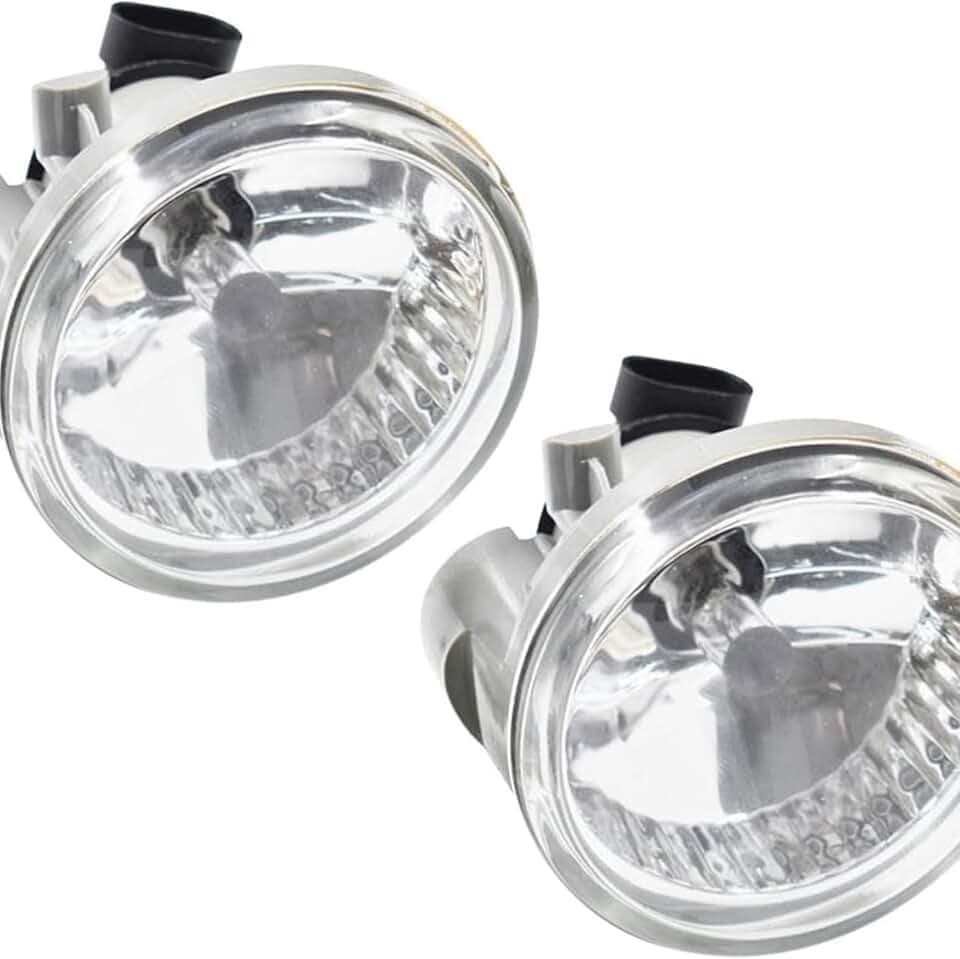 Silscvtt 2-Pack Fog Lights Lamps Assembly Replacement for 2004-2007 Toyota Highlander Echo Prius with Bulbs Passenger and Driver Side 8122152070 8121152070