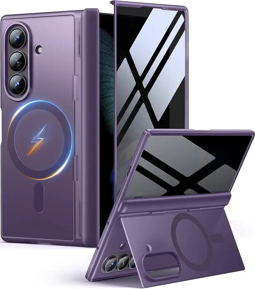 MOBOSI for Z Fold 8 Ultra Case with Privacy Screen Protector, Purple
