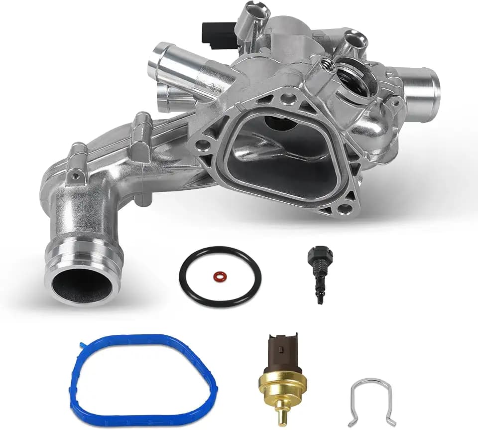 11537534521 Aluminium Thermostat Housing Compatible with Mini Cooper 07-13