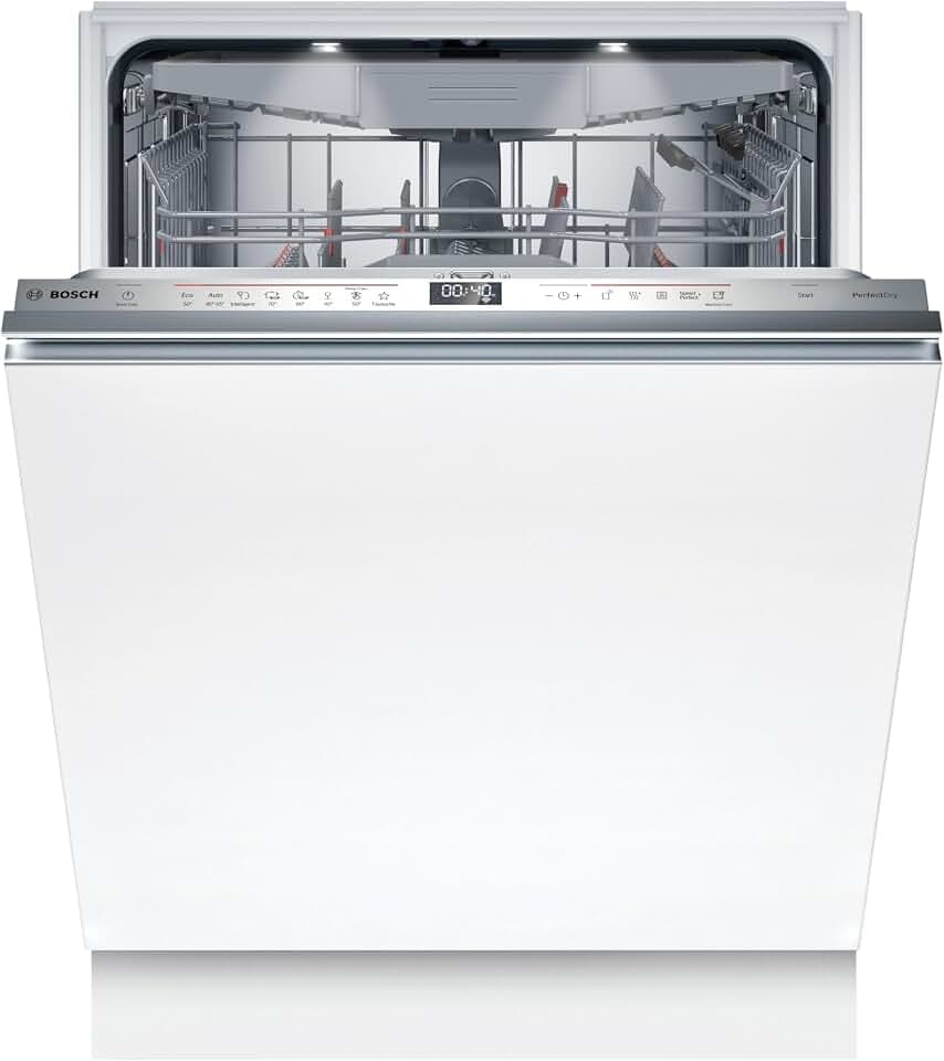 BOSCH SMV6ZCX16E Geschirrspüler Serie 6, vollintegrierte Spülmaschine mit Besteckschublade, 60 cm, Home Connect, Intelligent Programm, Max Flex Körbe, Vario Schublade, Rackmatik