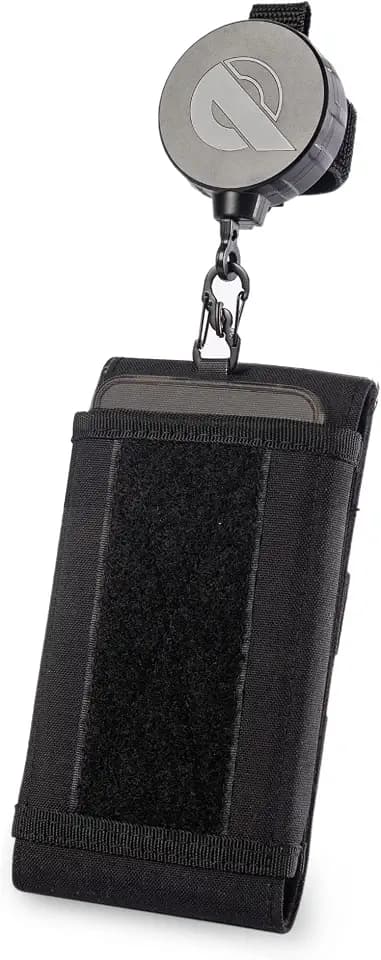 REELOQ Smartphone Sicherung | inkl. Rucksack-Handytasche | patentierter Seilzug inkl. Sperrmechanismus | Outdoorsport, Zubehör fürs Wandern, Klettern, Paragleiten, E-MTB, Einfach montierbar