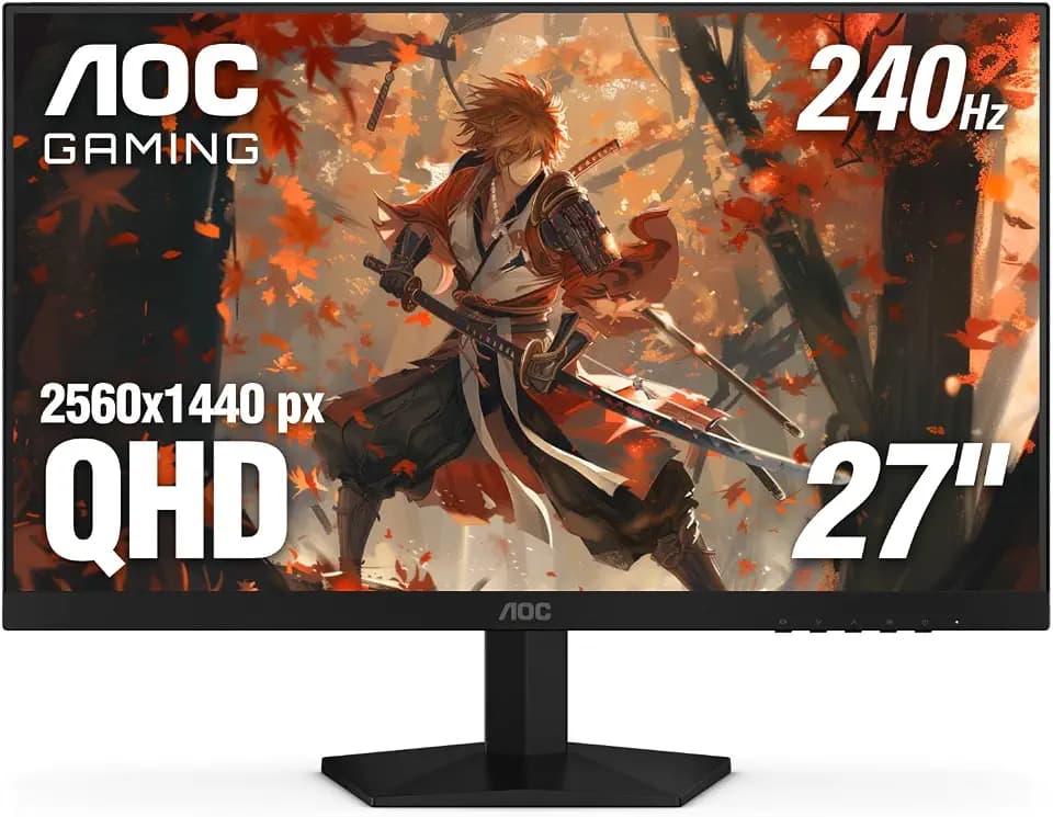 AOC 27" Gaming Monitor QHD 260Hz Overclocked IPS NVIDIA G-SYNC Q27G41ZE