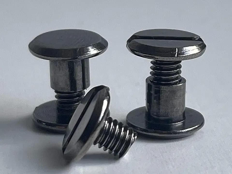 Buchschrauben 15mm | 20 Stk. | Farbe: gunmetal grey