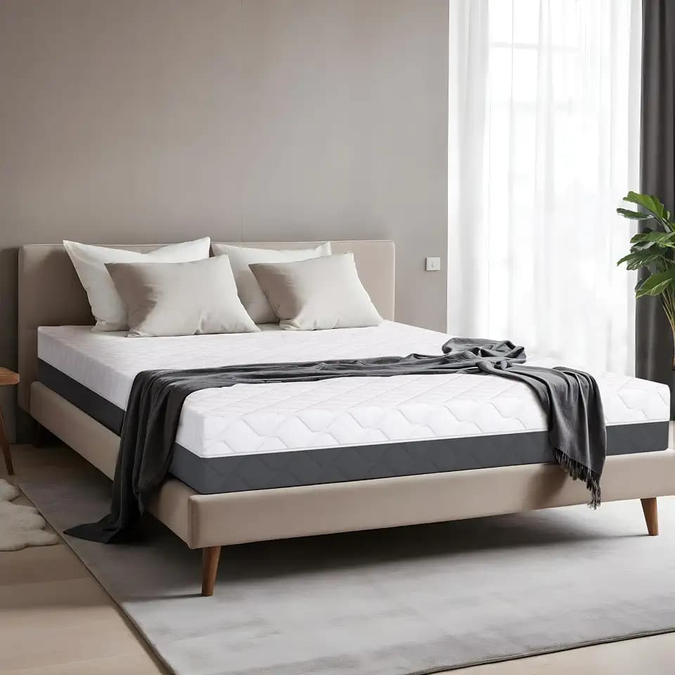 160 x 200 DoppelMatratze Waterfoam 100% Made in Italy | Ergonomische und orthopädische Unterstützung | Hohe Atmungsaktivität, AirFoam System | Abnehmbar | Hypoallergen, antibakteriell und anti-milben
