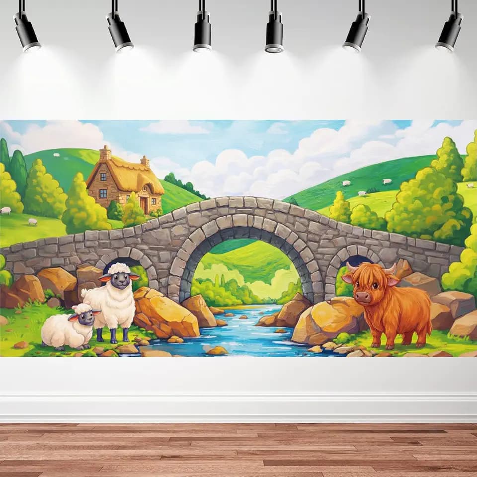 Lounsweer 6x3ft VBS Backdrop Emerald Isle 2026 Scene Photography