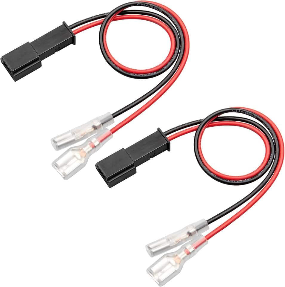 RED WOLF Front Door Speaker Tweeter Wiring Harness Compatible with 2017-2022 Tesla Model 3 & Model Y Replace Part No.1079741-00-A Install Aftermarket Audio Wire Cable Plug Adapter 2 PCS