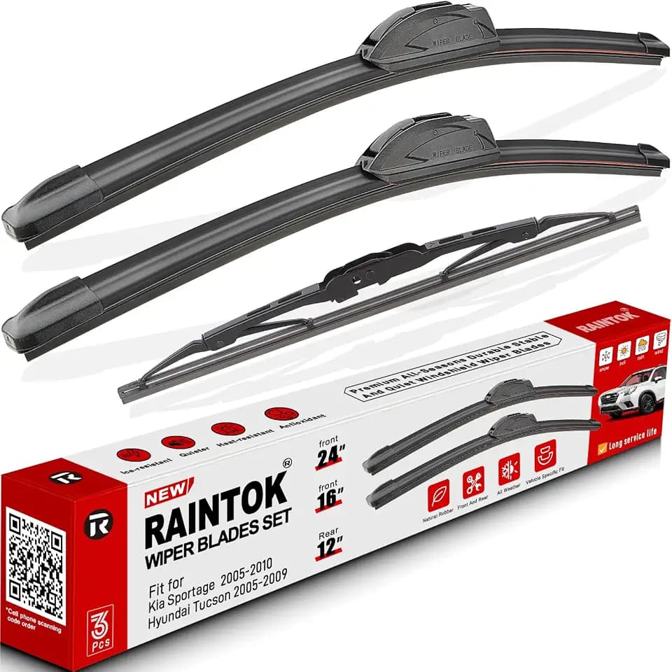 3 Pack Windshield Wiper Blades Replacement for Kia Sportage 2005-2009 2010