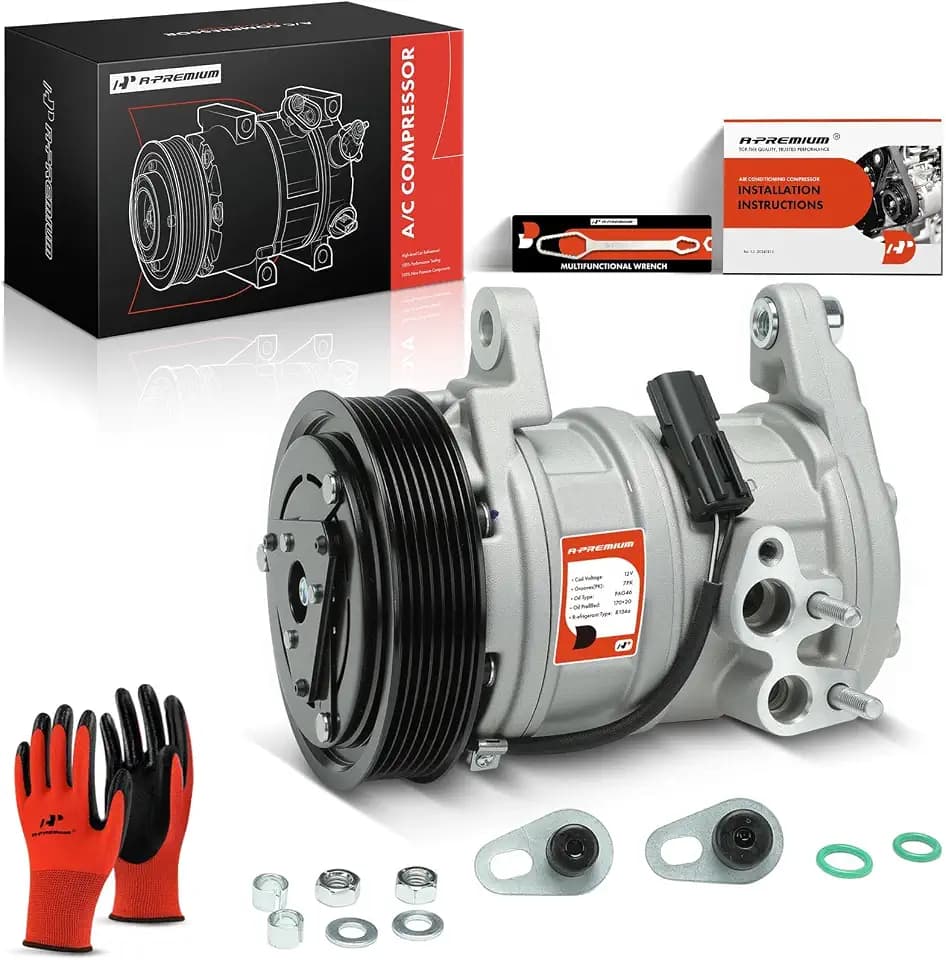 A-Premium Air Conditioner AC Compressor with Clutch