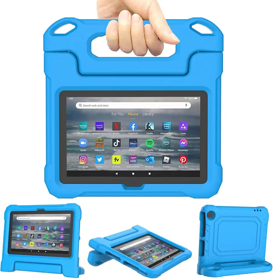 Kids Case for Fire 7 Tablet Case (12th Generation, 2022),Blue
