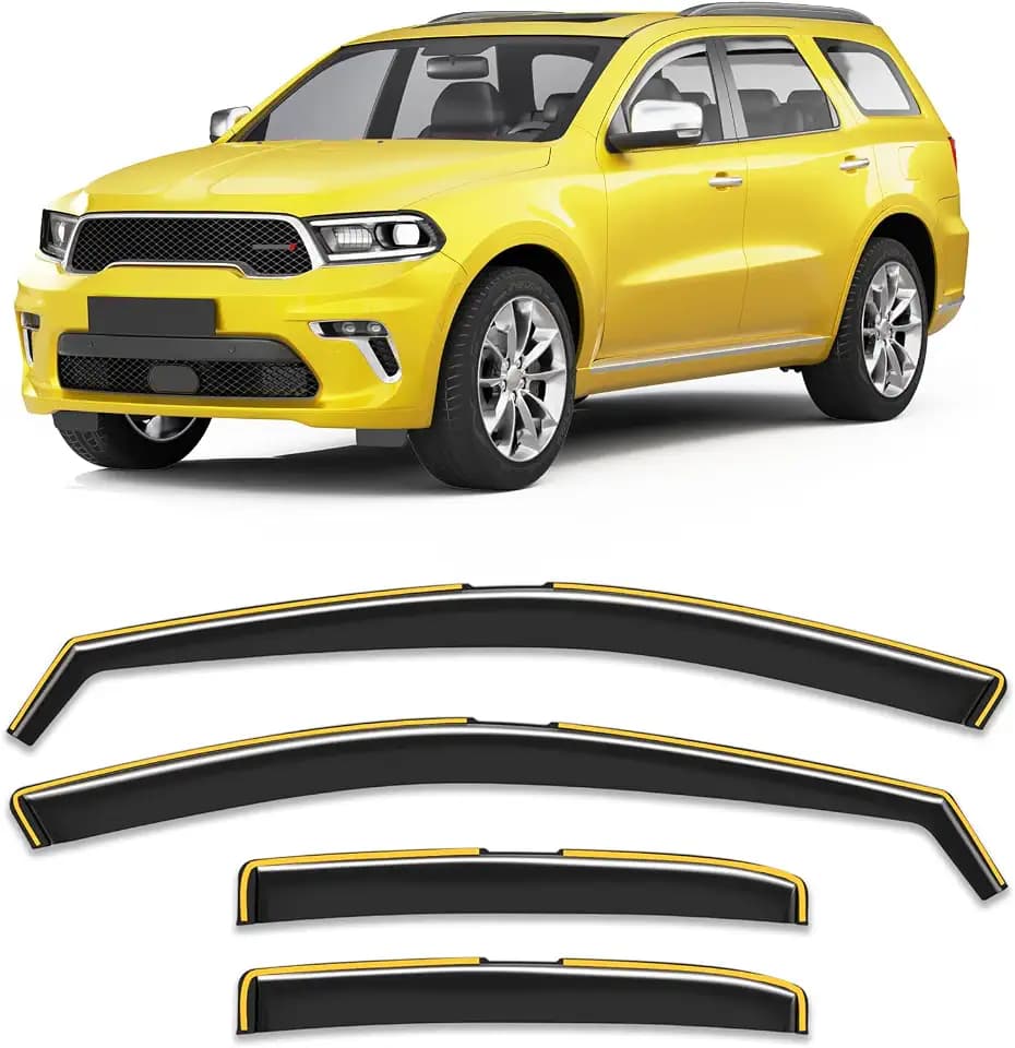 in-Channel Window Visors Rain Guards for Dodge Durango 2011-2026