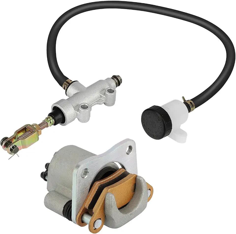 M MATI Rear Brake Caliper & Master Cylinder for Polaris 400 450 500 570 800 ETX Hawkeye 325 400 2011-2020 1911415 1911688 1912301