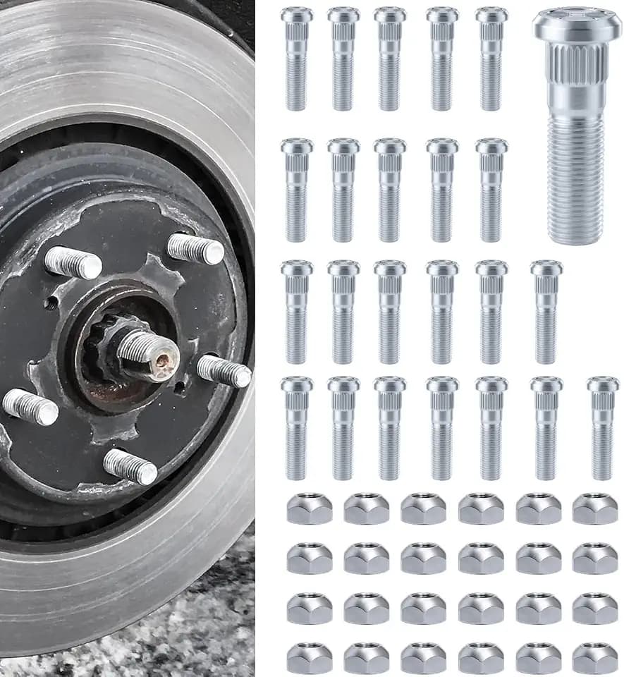 12Sets 1/2-20 Trailer Studs with Nuts Fit Lippert Dexter 2000-7000LB Axles