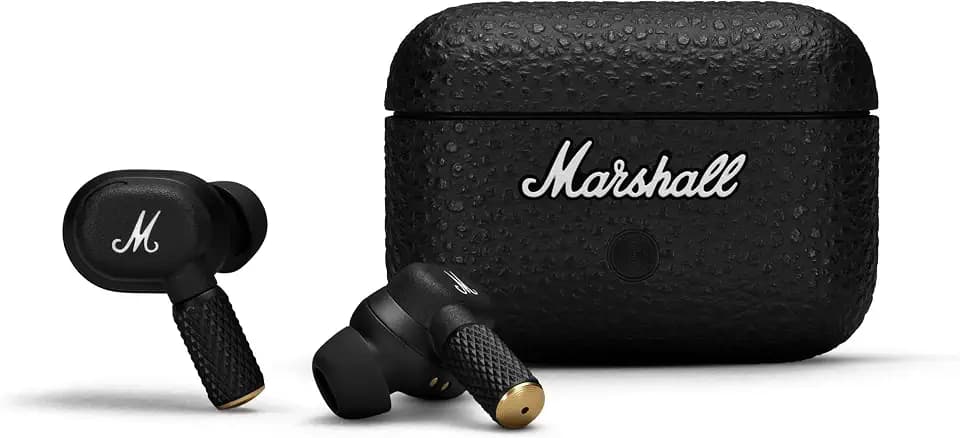 Marshall Motif II ANC – True Wireless Active Noise Cancelling Bluetooth-Kopfhörer, Ohrhörer, 30 Stunden Spielzeit – Schwarz