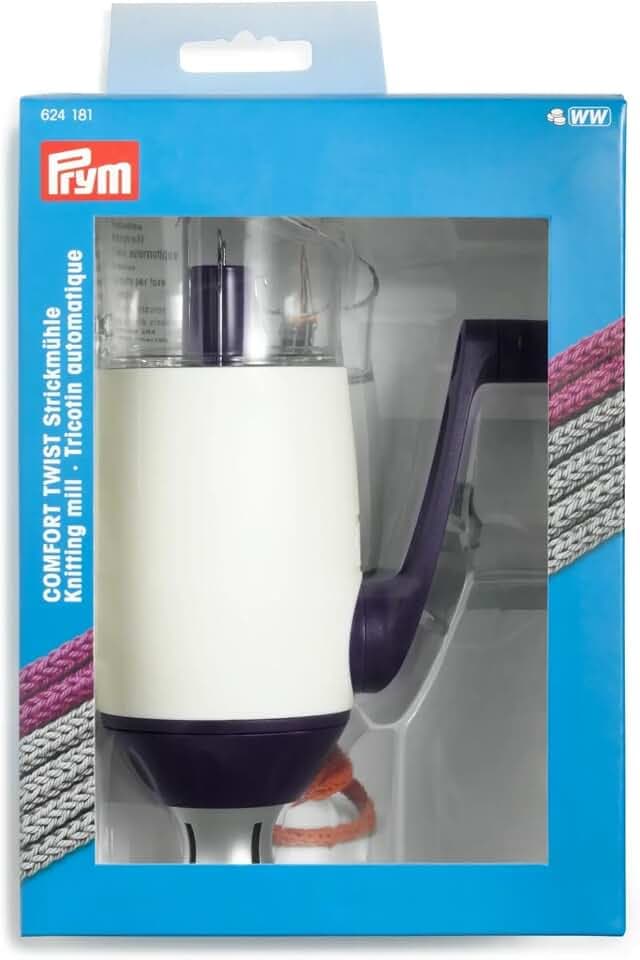 Prym 624181 Comfort Twist Strickmühle, Violett Weiß, One Size (Single)