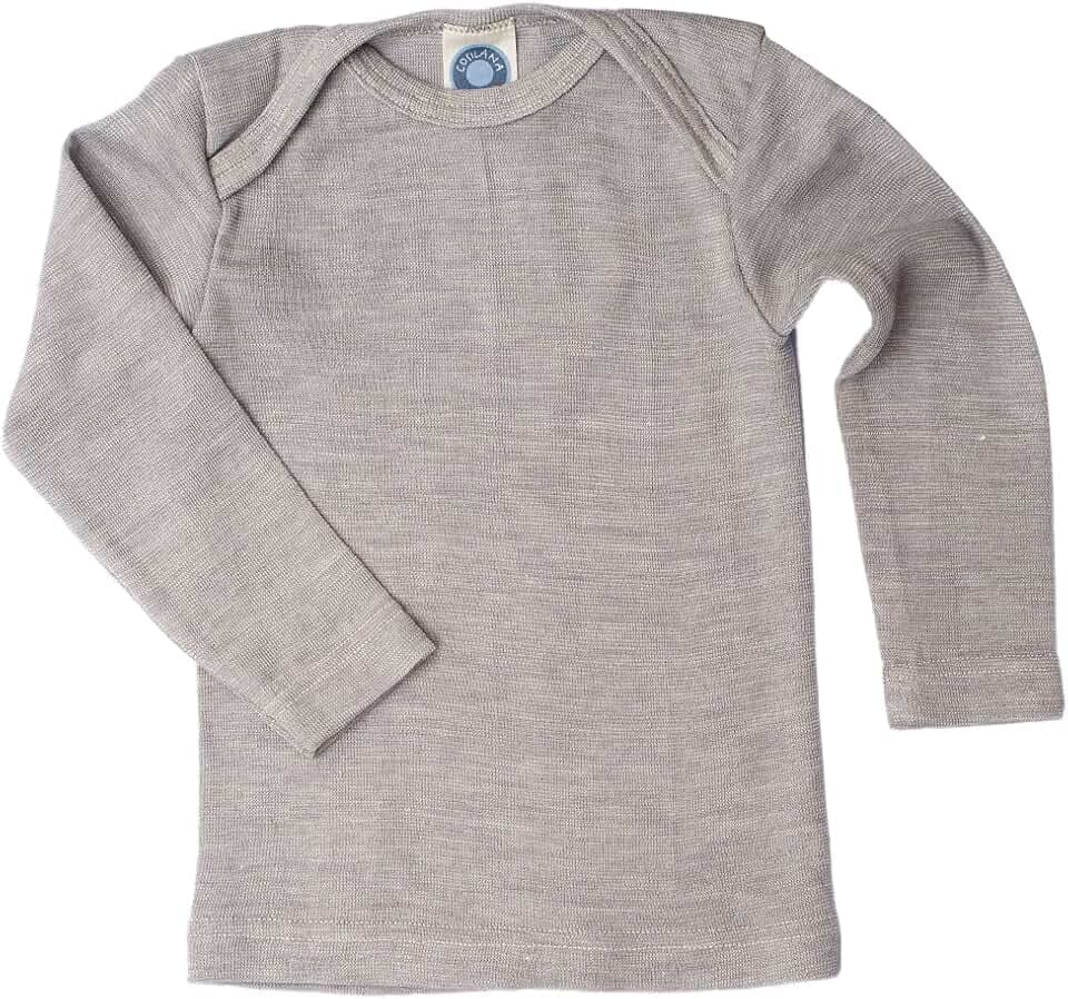 Cosilana, Baby Unterhemd Langarm, 70% Wolle 30% Seide