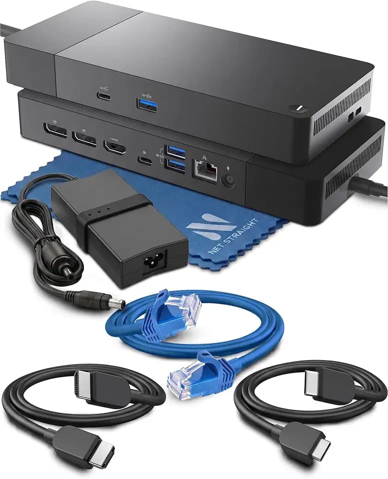 WD19S Docking Station 130W USB-C Dock, Dual 4K Display 60Hz, Latitude Precision XPS, 130W Power Delivery, 5 USB Ports, Gigabit Ethernet, HDMI 2 DisplayPort (WD19S130W)