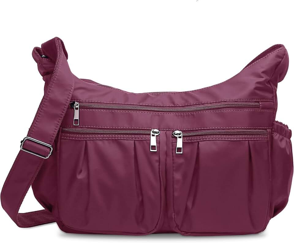 VOLGANIK ROCK Crossbody Purses for Women Shoulder Handbags Lightweight Waterproof Nylon Travel Bag Ladies Pocketbooks