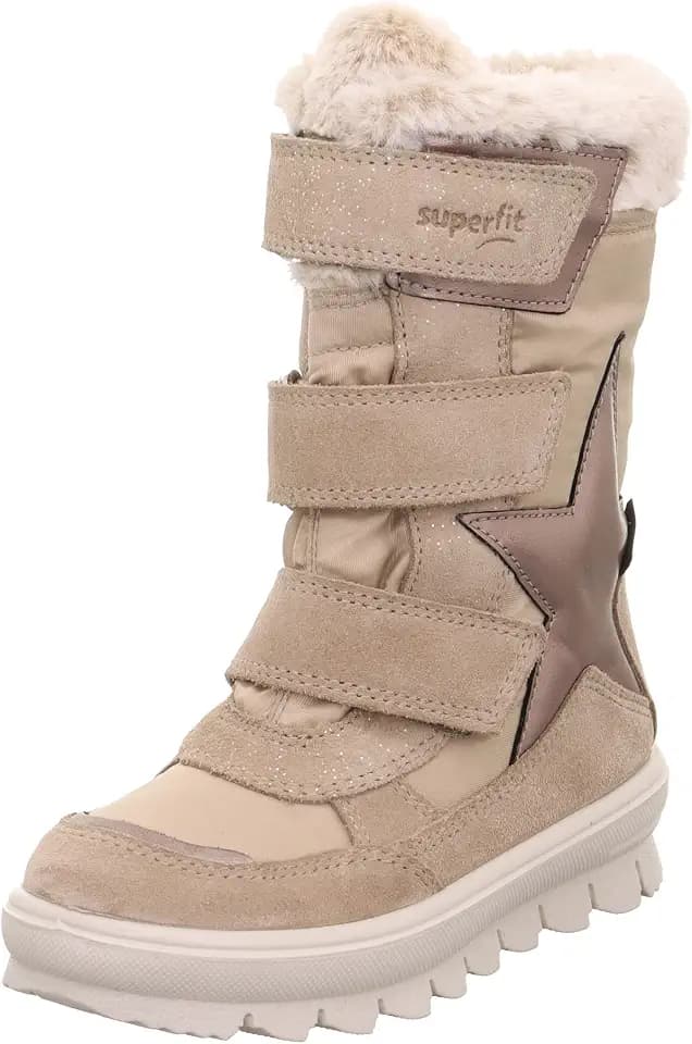 Superfit Mädchen Mädchen Flavia Mädchen Warm Gefütterte Gore-tex Schwarz/Beige 0000Stiefel