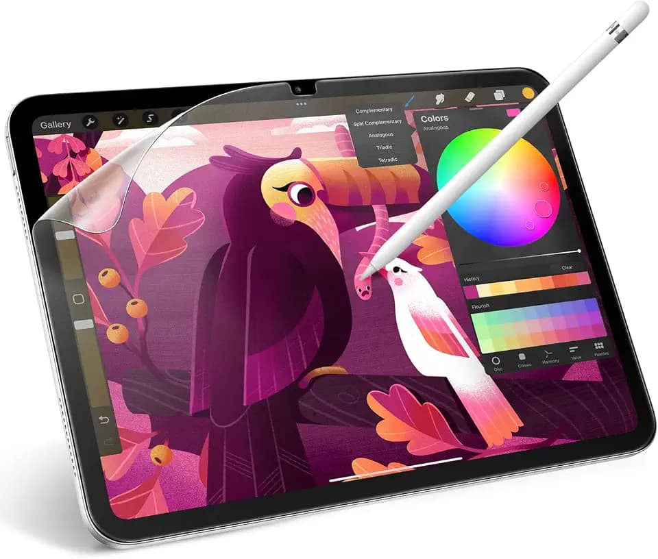 JETech Paper Schutzfolie für iPad (A16) 11./10. Gen, 1 Stück