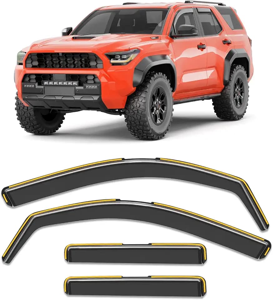 in-Channel Window Visors Rain Guards for Toyota 4Runner 2025 2026
