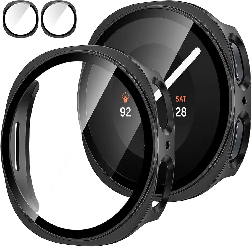 Tensea [2Pack] for Samsung Galaxy Watch 8/9 Screen Protector Case 40mm