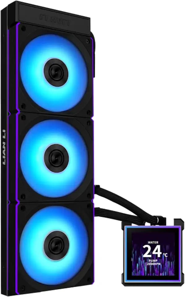 Lian Li HydroShift II LCD-S-360 CL-Liquid CPU Cooler-Black-HS2LCDS36CB