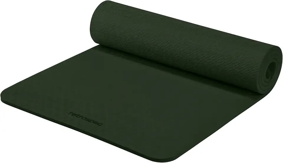 Retrospec Zuma 1/2" Yoga Mat Non Slip Exercise Mat For Pilates, Workout