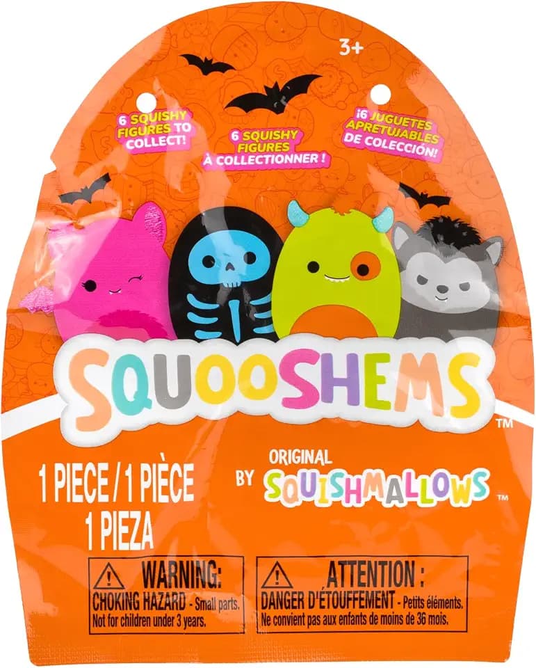 SQUISHMALLOWS Squooshems™ Halloween, Kompressionsfiguren zum Sammeln, 6 cm, für Kinder ab 3 Jahren, Figur, Knachtel