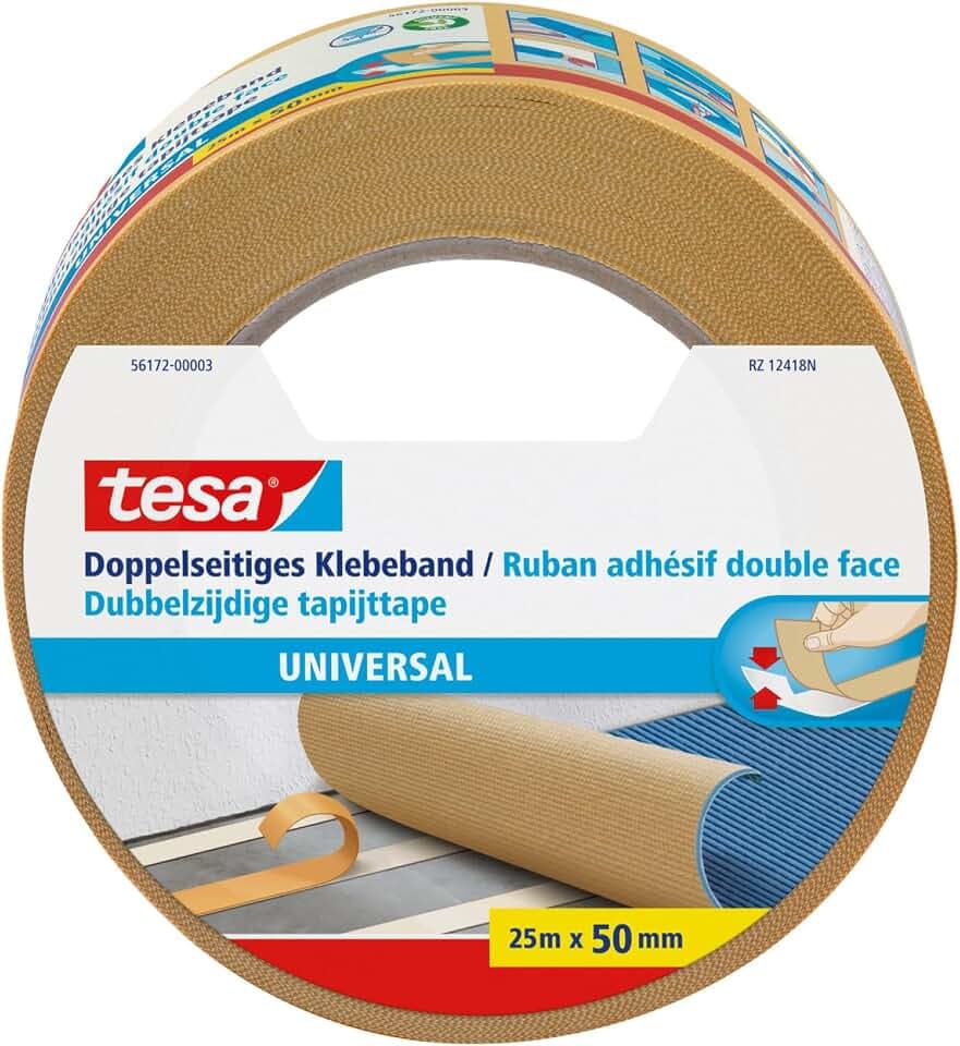 tesa Doppelseitiges Klebeband Universal - 25 m x 50 mm