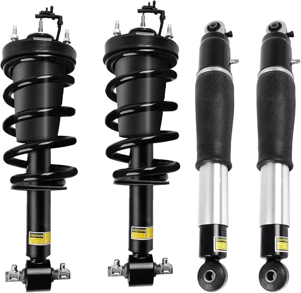 4PCS Front & Rear Shock Absorber Strut Assemblies w/Magnetic 2015-2020 Cadillac Escalade ESV, for Chevy Suburban Tahoe Silverado, for GMC Yukon XL Sierra 1500, Replaces 84176631 84176675