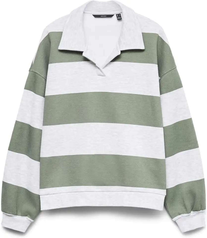 VERO MODA Damen Vmsonja Ls Sweat Polo JRS Noos