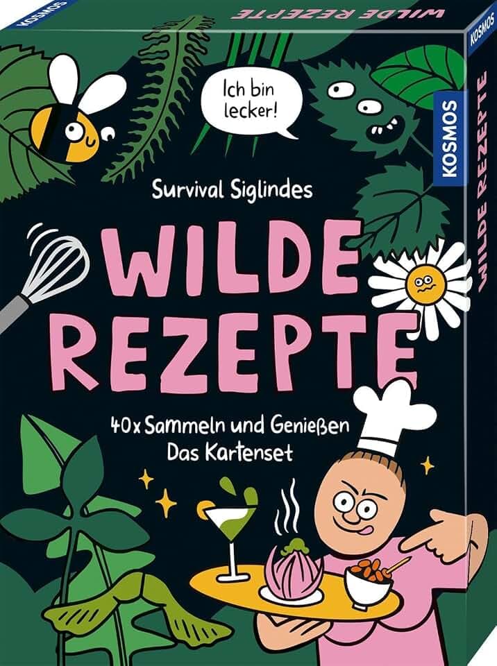 Wilde Rezepte: 40 x Sammeln und Genießen. Das Kartenset. Mit Tipps von Survival Siglinde und Illustrationen von Ernestine Donnerberg. Videos und Fotos in der Kosmos-plus-App