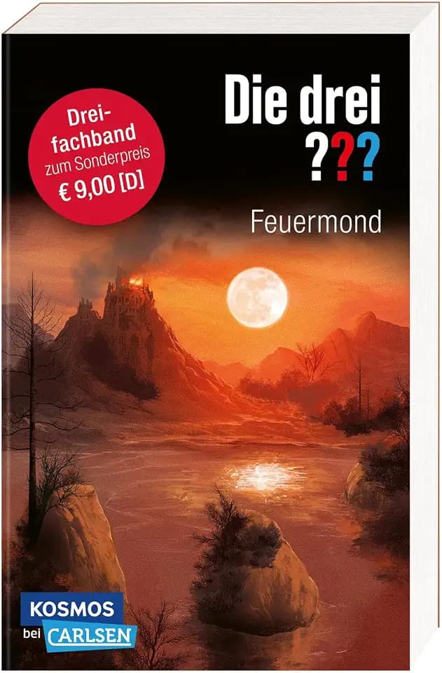 Die drei ???: Feuermond: 3-in-1-Band mit Das Rätsel der Meister, Der Pfad der Täuschung, Die Nacht der Schatten | Kultiger Kinderkrimi ab 10 Jahren (Die drei ???: "Wir übernehmen jeden Fall")