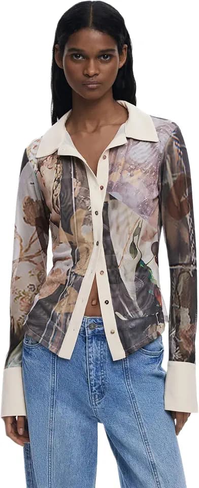 Desigual Damen 25wwtk26 Bluse (1er Pack)