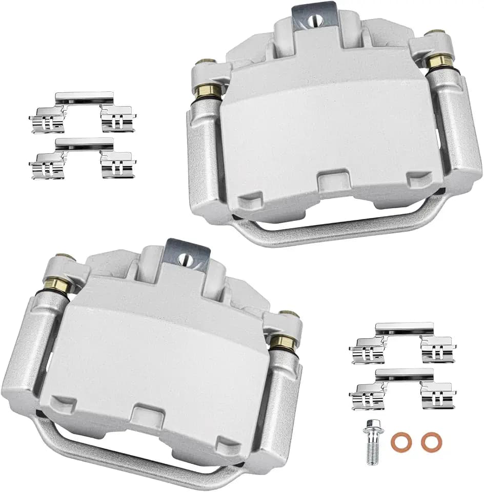cciyu Rear Left & Right Disc Brake Calipers w/Bracket 18-B5030 18-B5031