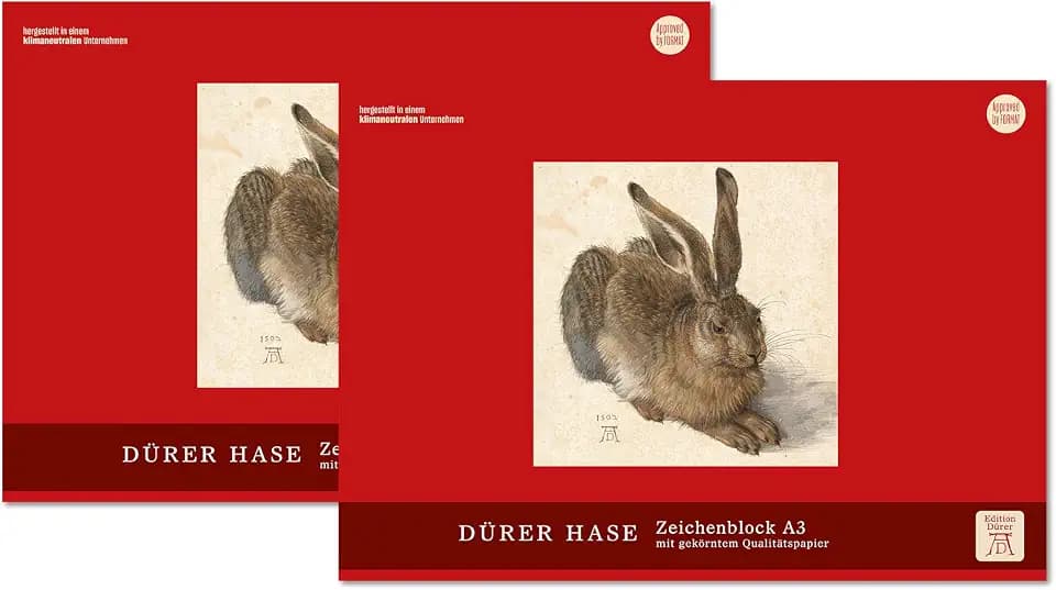 Lumart Dürer Zeichenblock - 2 Blöcke à 18 Blatt, DIN A3, 100 g/m²