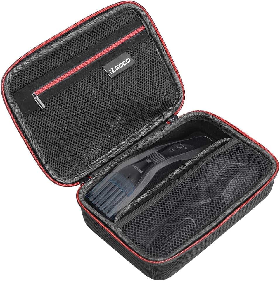 RLSOCO Tasche für Philips Hair Clipper Series 5000 &7000&9000 Haarschneider Modell HC5650/15,HC5630/15,HC5632/15,HC7650/15,HC9450/15,HC9450/20(Nur Tasche)