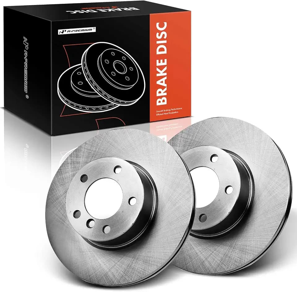 A-Premium 12.28 inch (312mm) Front Vented Disc Brake Rotors, 2-Pack