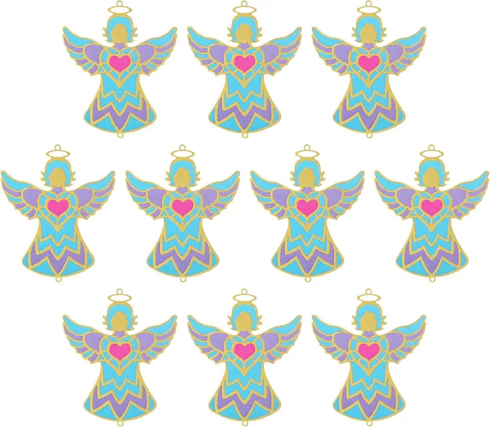 10pcs Hanging Suncatchers Parts Colorful Angel Window Pendant DIY Part Ornament DIY Part Home Decor
