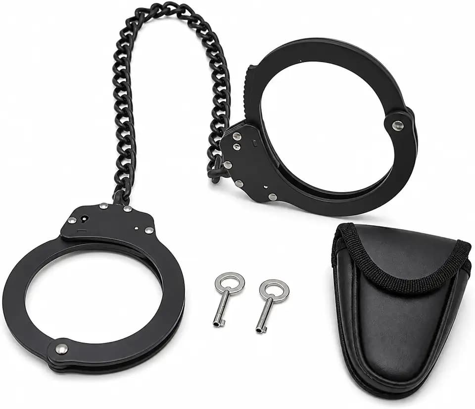 Steel Handcuffs and Leg Cuffs, Multiple Styles Available
