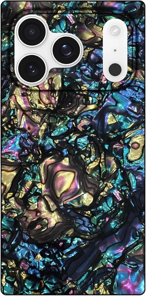 Flaunt Official Square iPhone 17 Pro Case - Abalone Shell