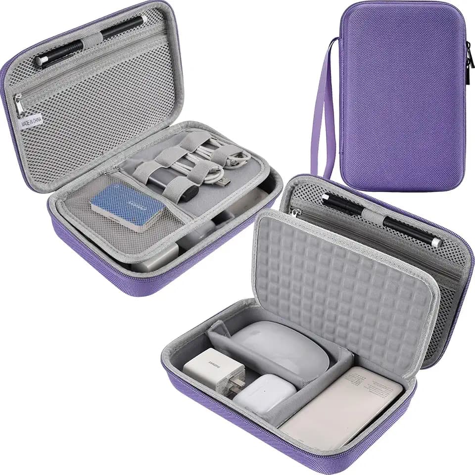 Hard Travel Electronic Organizer Case for MacBook Power Adapter Chargers Cables Power Bank Apple Magic Mouse Apple Pencil USB Flash Disk SD Card Hard Drive Waterproof Shockproof Accessories Bag Case