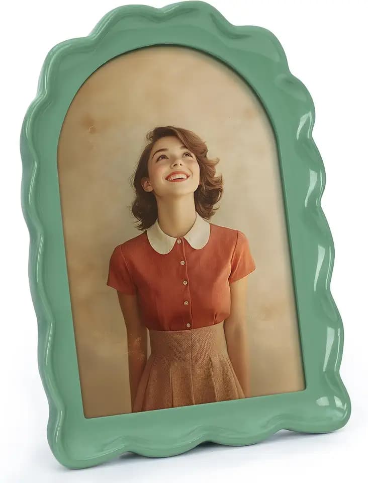 Afuly Grün Bilderrahmen 13x18 Harz Modern Blumen Fotorahmen Picture Frame