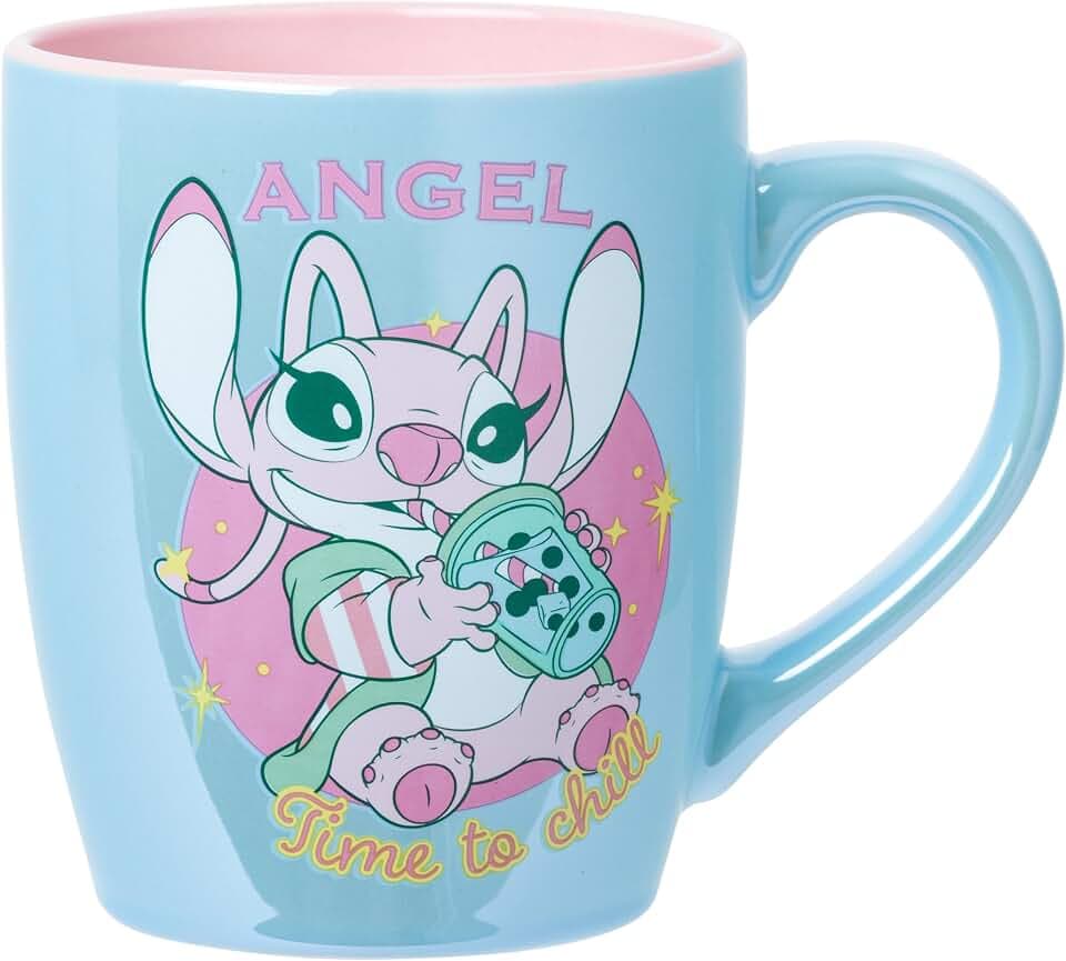 Silver Buffalo Disney Lilo and Stitch Time to Chill, Ceramic Mug, 25oz
