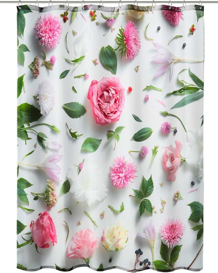 Kleine Wolke Duschvorhang Textil Rosalie Multicolor 180 x 200 cm