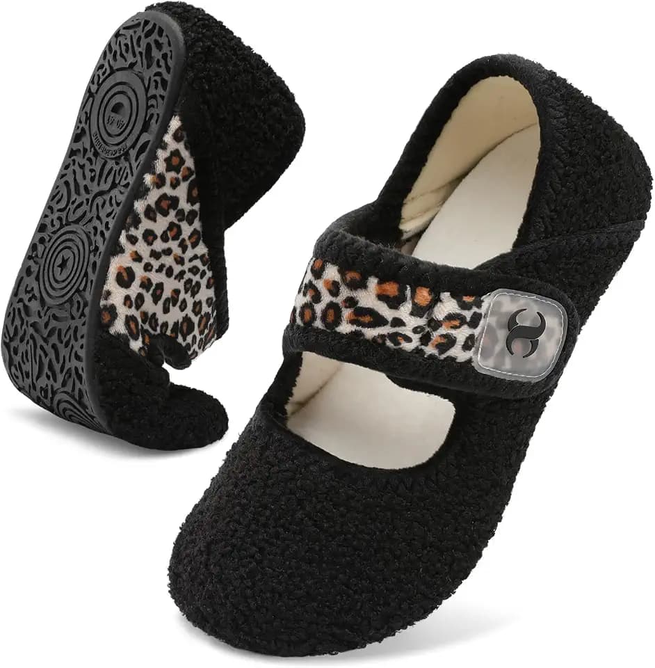 Comfy House Slippers for Women Men Wide Diabetic Sock Slippers Soft Slip On Slippers Cozy Barefoot House Shoes