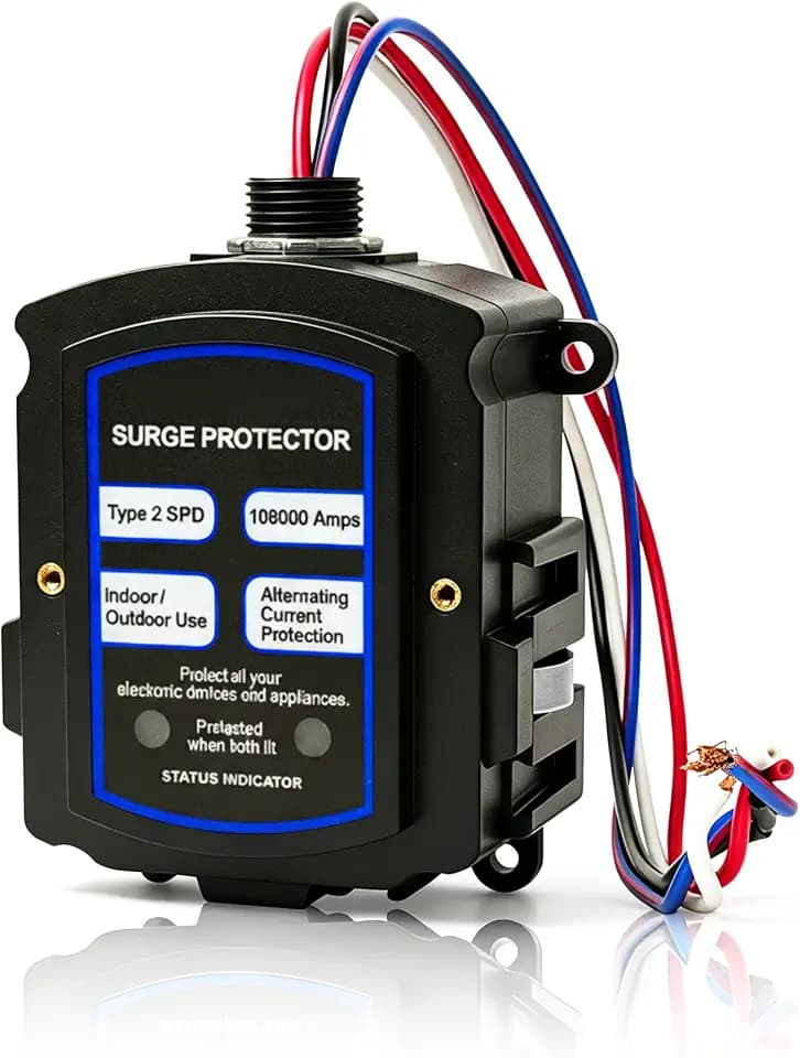 Whole Home Surge Protector, SPD2ULTRA Surge Protector, 108,000Amp Whole-House Surge Protector,120/240V, Indoor/Outdoor,for Breaker Box/Load Center,System Spike and Surge Protection,10 Years Warranty