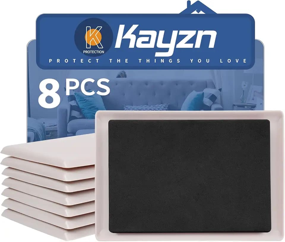 8 Pack Furniture Sliders for Carpet, 8-1/5"x 5-1/2" Large Furniture Sliders, Sliders for Furniture on Carpet Surface, Make Heavy Furniture Moving a Breeze!