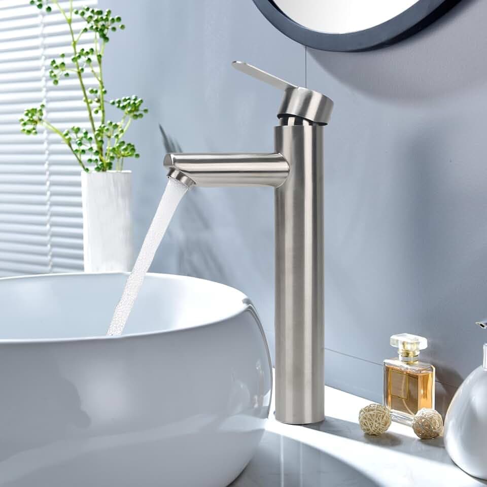 Waschtisch Wasserhahn Bad Hoch Gebürstet Waschtischarmatur Hoch