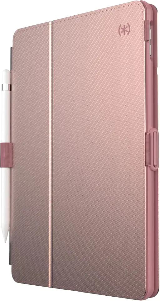 Speck Products iPad 10.2" Stylefolio with Microban (Metal Gold Rose/Lipstick Pink)